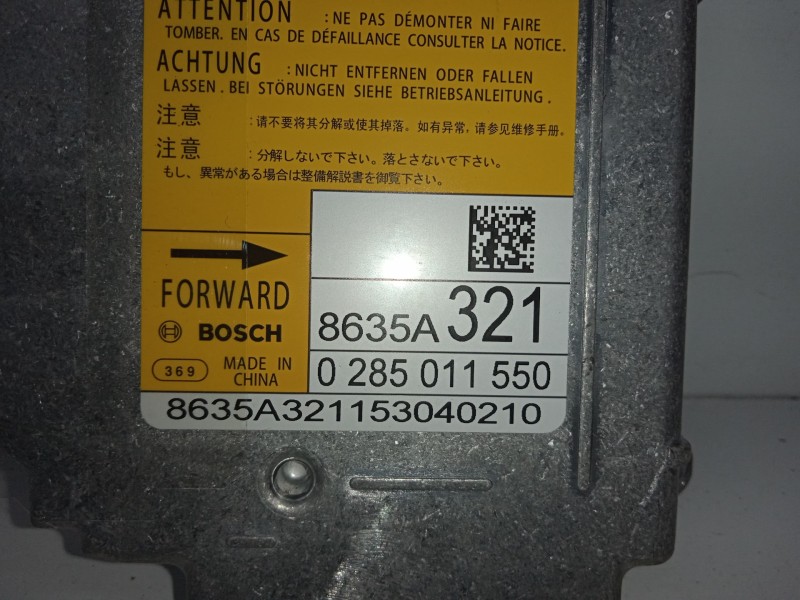 Recambio de centralita airbag para mitsubishi asx (ga0w) 1.8 di-d cat referencia OEM IAM 0285011550-8635A321  
