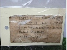 Recambio de brazo limpia delantero derecho para land rover 88 2.3d referencia OEM IAM 551230-551230E3 DOGA  2