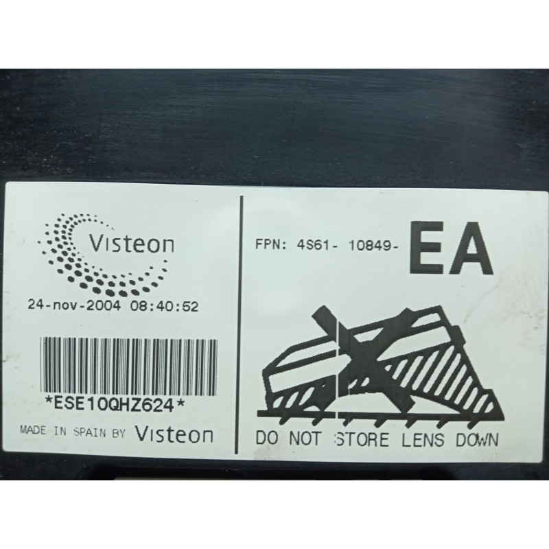 Recambio de cuadro instrumentos para ford fiesta (cbk) 1.4 16v cat referencia OEM IAM 4S6110849 1.CONECTOR VISTEON