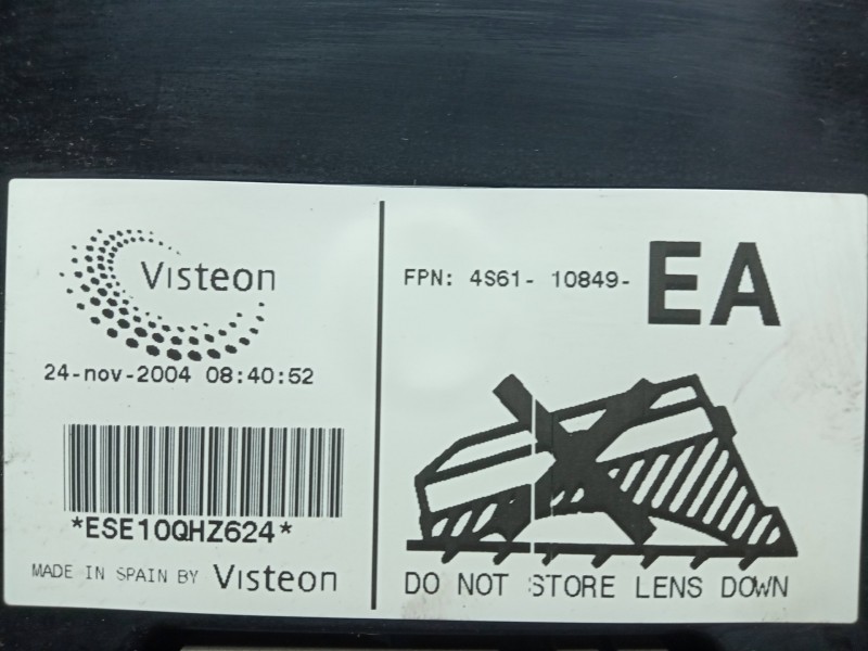 Recambio de cuadro instrumentos para ford fiesta (cbk) 1.4 16v cat referencia OEM IAM 4S6110849 1.CONECTOR VISTEON
