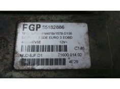 Recambio de centralita motor uce para fiat doblo (119) 1.3 jtd cat referencia OEM IAM 55182886-7160001402-MJD6JFD1 MJD6JFD1 MAGN 2