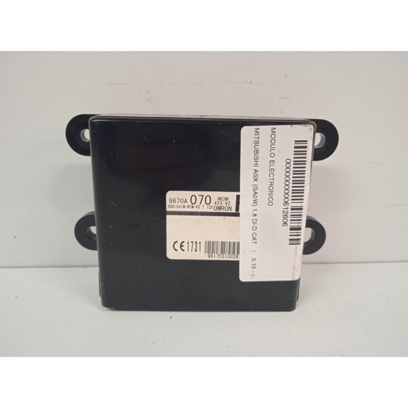 Recambio de modulo electronico para mitsubishi asx (ga0w) 1.8 di-d cat referencia OEM IAM 8670A070  