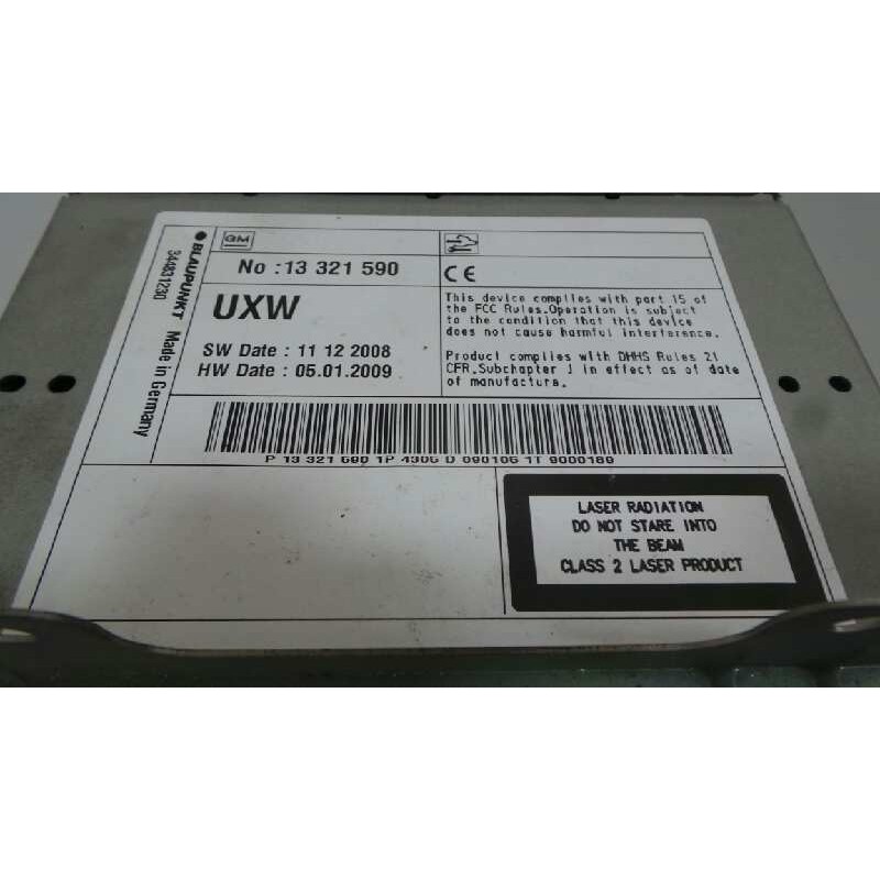 Recambio de sistema audio / radio cd para chevrolet cruze 2.0 diesel cat referencia OEM IAM 7612004305-BN0881BP430599000189  