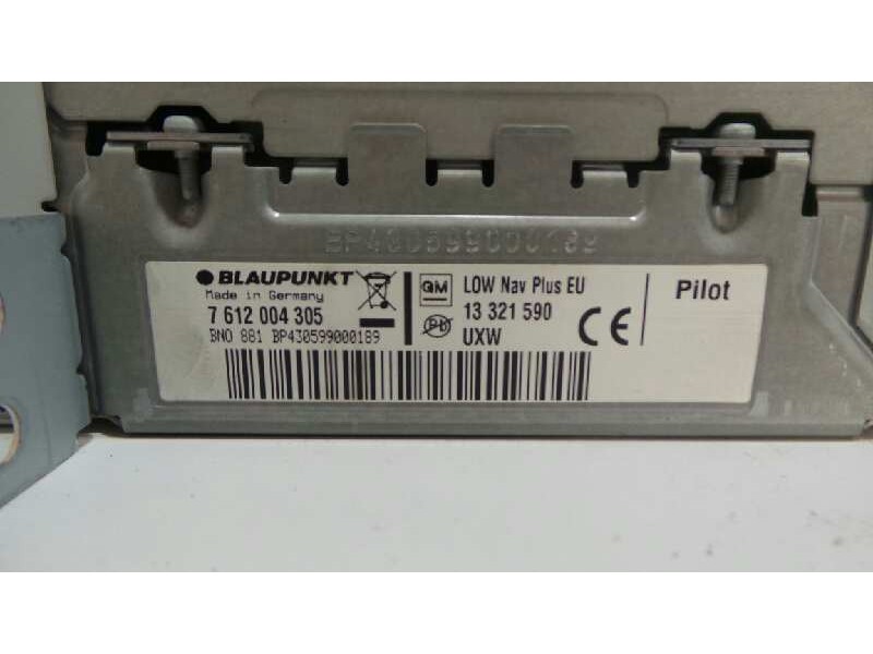 Recambio de sistema audio / radio cd para chevrolet cruze 2.0 diesel cat referencia OEM IAM 7612004305-BN0881BP430599000189  