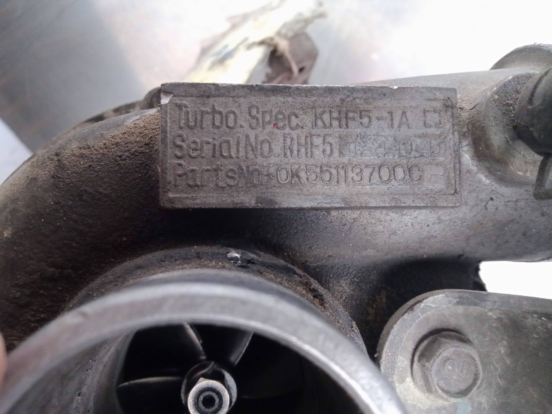 Recambio de turbocompresor para kia carnival 2.9 turbodiesel cat referencia OEM IAM OK55113700C 1404 