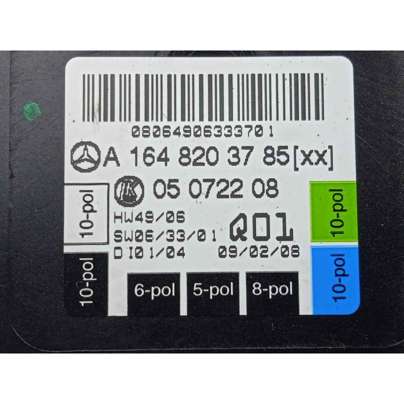 Recambio de modulo electronico para mercedes-benz clase r (w251) 3.0 cdi cat referencia OEM IAM A1648203785-05072208  