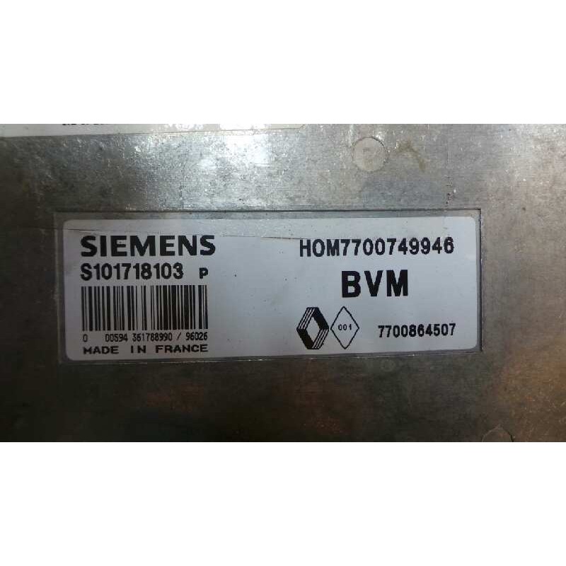 Recambio de centralita motor uce para renault 19 1.4 referencia OEM IAM S101718103P-HOM7700749946-7700864507 SIEMENS 