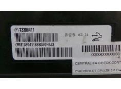 Recambio de centralita check control para chevrolet cruze 2.0 diesel cat referencia OEM IAM 13309411-389411888339H6J3   2