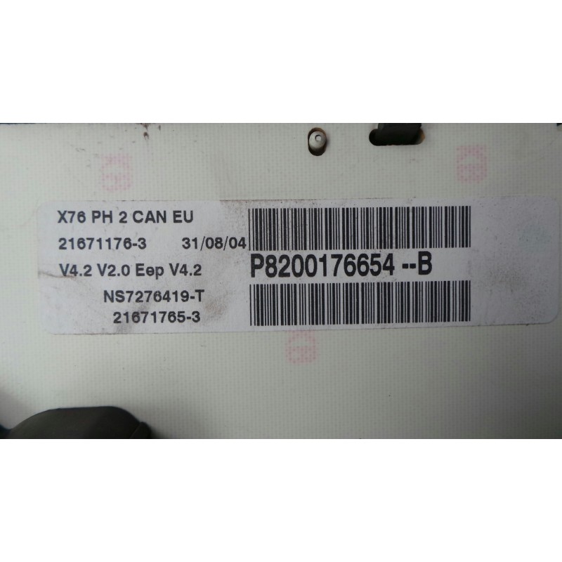 Recambio de cuadro instrumentos para nissan kubistar (x76) 1.5 dci turbodiesel cat referencia OEM IAM 8200176654  