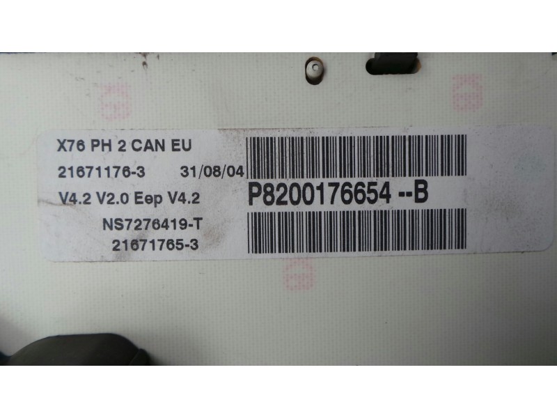 Recambio de cuadro instrumentos para nissan kubistar (x76) 1.5 dci turbodiesel cat referencia OEM IAM 8200176654  