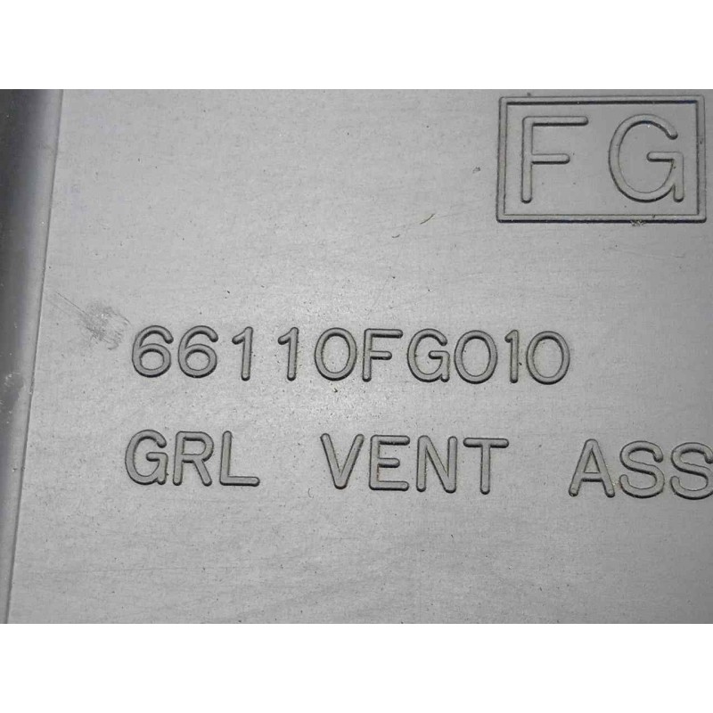 Recambio de aireador delantero izquierdo para subaru impreza g12 2.0 cat referencia OEM IAM 66110FG010  