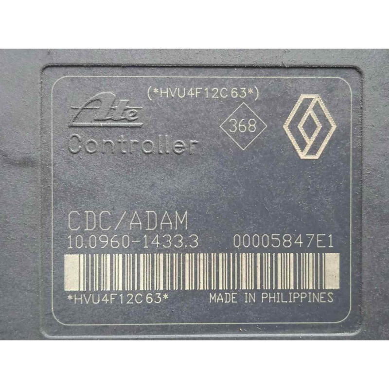 Recambio de abs para renault laguna ii (bg0) 2.2 dci turbodiesel referencia OEM IAM 10096014333-8200159837E-10020601684 ATE 