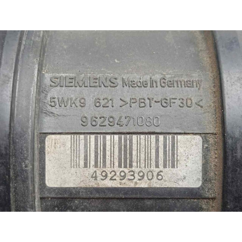 Recambio de caudalimetro para peugeot expert kombi 1.9 diesel referencia OEM IAM 5WK9621-9629471080 5.PINES SIEMENS