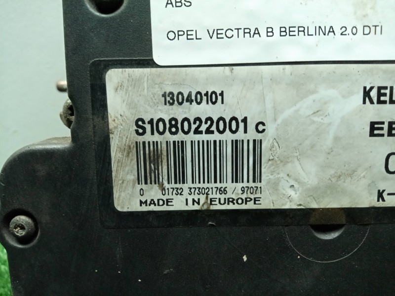 Recambio de abs para opel vectra b berlina 2.0 dti referencia OEM IAM S108022001CEBC415KH1303990113040101  