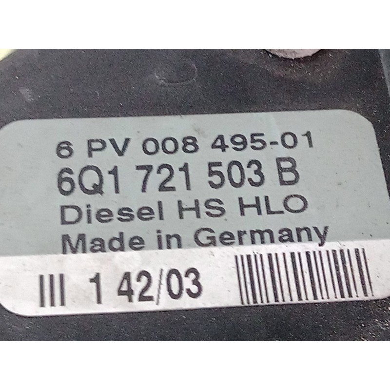 Recambio de pedal acelerador para seat leon (1m1) 1.9 tdi referencia OEM IAM 6Q1721503B  