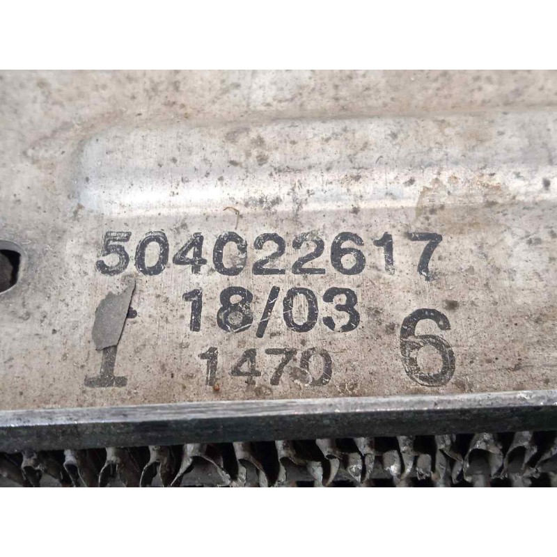 Recambio de intercooler para kia sorento 2.5 crdi cat referencia OEM IAM 504022617 182X475X65 ALUMINIO