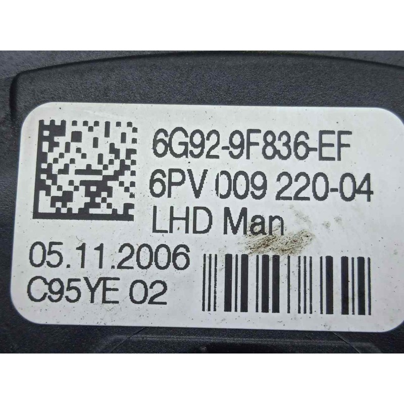 Recambio de potenciometro pedal para land rover freelander (lr2) 2.2 td4 cat referencia OEM IAM 6G929F836EF  