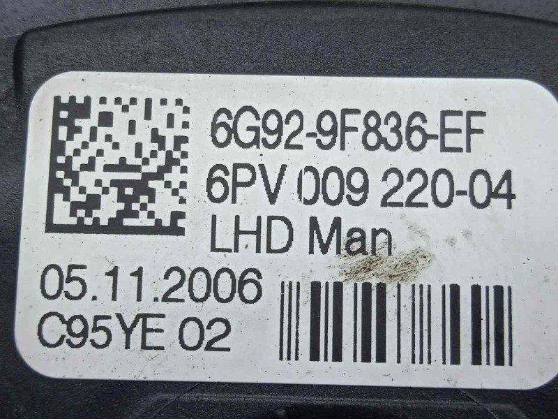 Recambio de potenciometro pedal para land rover freelander (lr2) 2.2 td4 cat referencia OEM IAM 6G929F836EF  