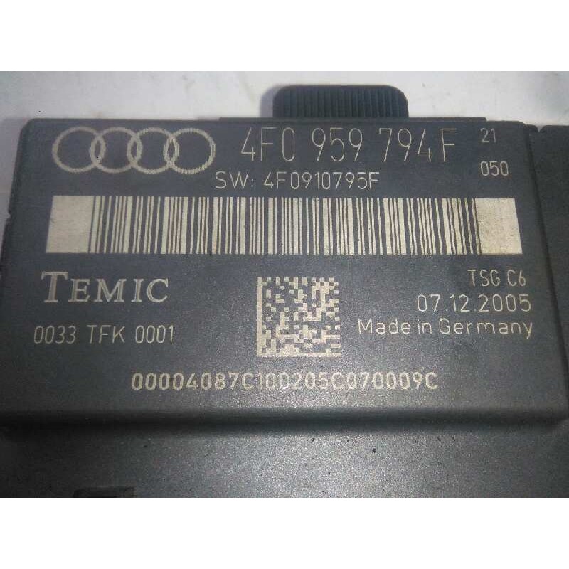 Recambio de centralita cierre para audi a6 berlina (4f2) 2.0 tdi referencia OEM IAM 4F0959794F-4F0910795F TRASERA.DERECHA 