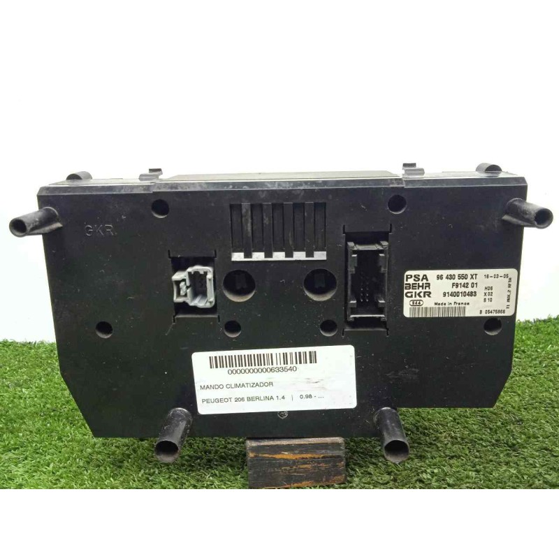 Recambio de mando climatizador para peugeot 206 berlina 1.4 referencia OEM IAM 96430550XT-F914201-9140010483  