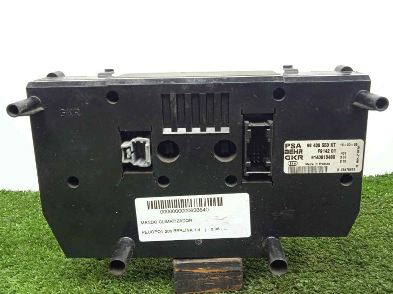 Recambio de mando climatizador para peugeot 206 berlina 1.4 referencia OEM IAM 96430550XT-F914201-9140010483  
