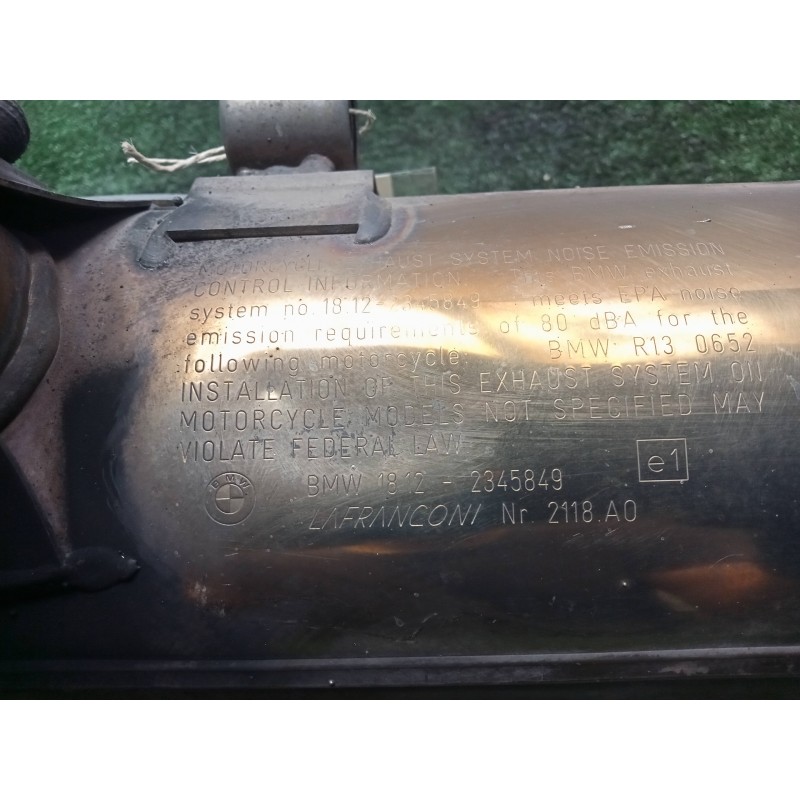 Recambio de silenciador trasero para bmw f 650 referencia OEM IAM 18122345849 R13- 00-06 IZQUIERDO
