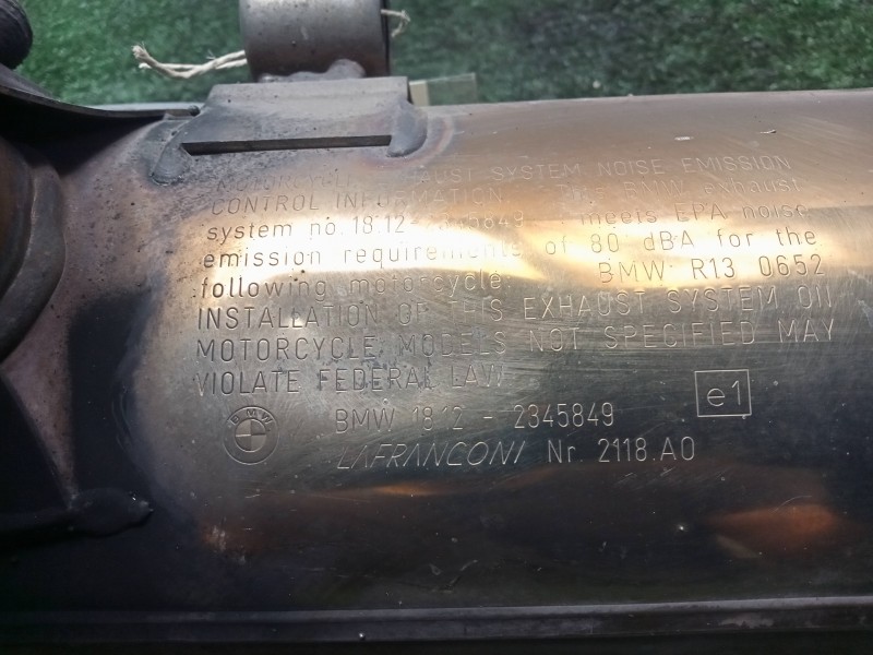 Recambio de silenciador trasero para bmw f 650 referencia OEM IAM 18122345849 R13- 00-06 IZQUIERDO