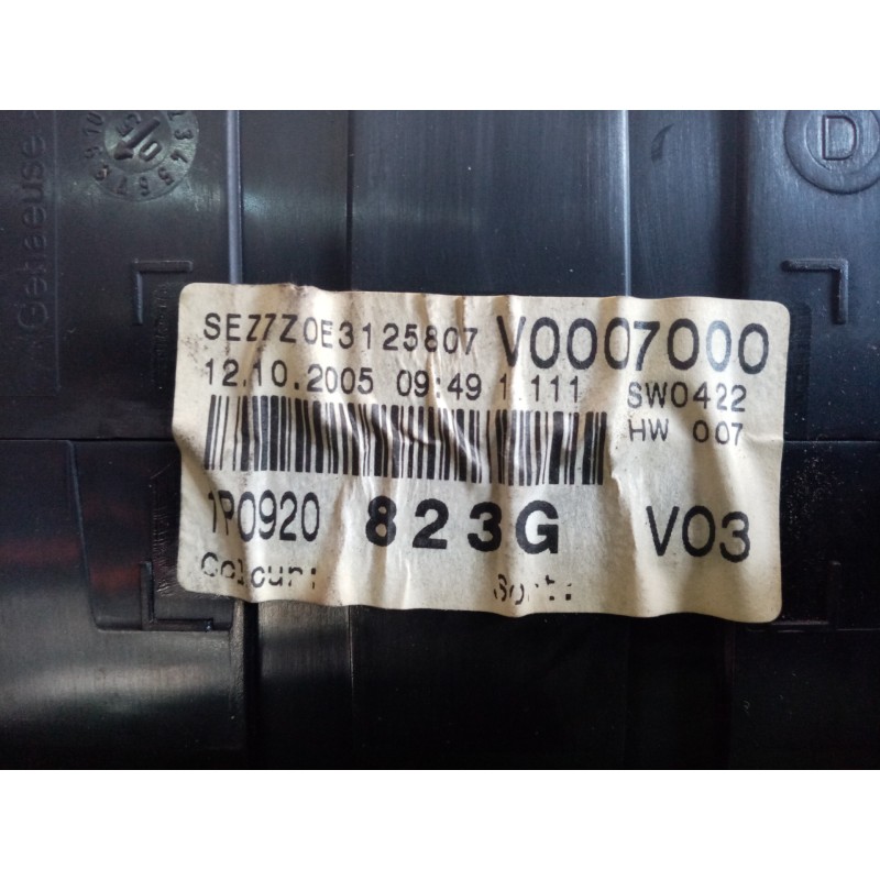 Recambio de cuadro instrumentos para seat leon (1p1) 1.9 tdi referencia OEM IAM 110080280027  