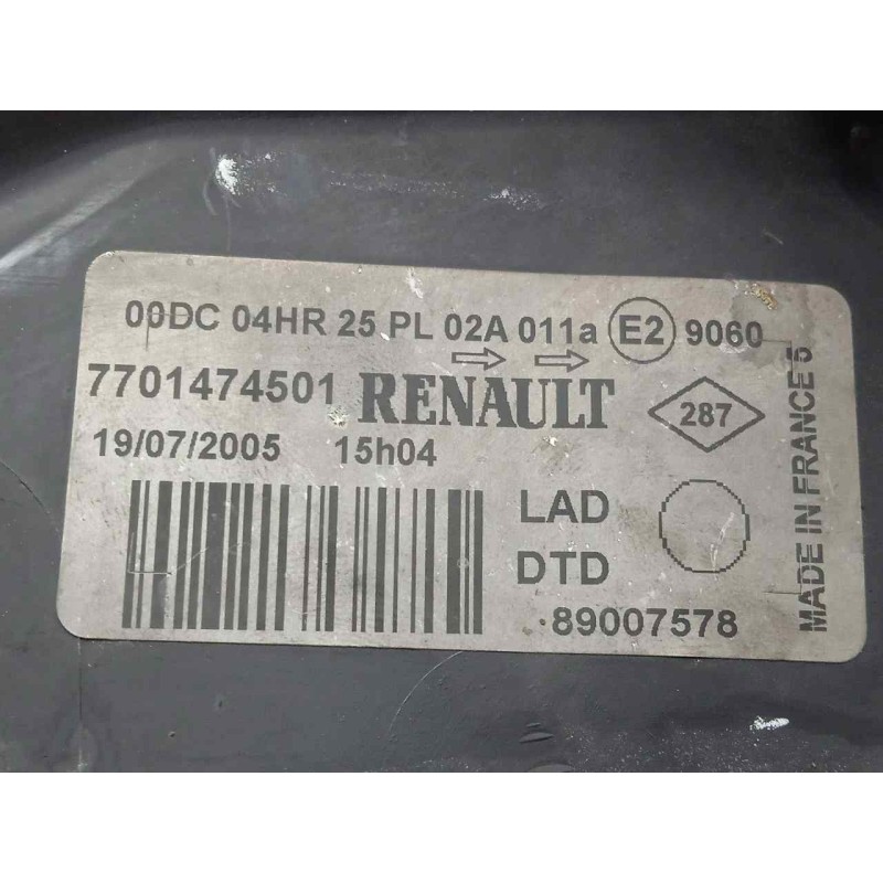 Recambio de faro derecho para renault laguna ii (bg0) 2.2 dci turbodiesel referencia OEM IAM  XENON FONDO.CROMADO