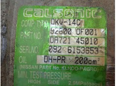 Recambio de compresor aire acondicionado para nissan terrano/terrano.ii (r20) 2.7 turbodiesel referencia OEM IAM 926000F001 CALS 2