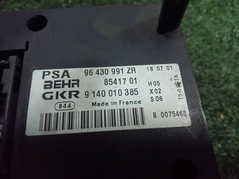 Recambio de mando climatizador para peugeot 307 (s1) referencia OEM IAM 96430991ZR-8541701 8541701 9140010385