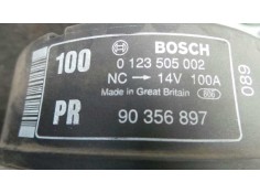 Recambio de alternador para opel vectra b berlina 1.8 16v referencia OEM IAM 0123505002-90356897 100AH - BOSCH POLEA.FIJA - 6.CA 2