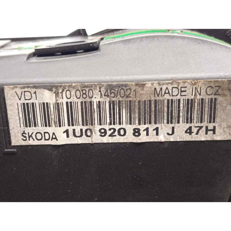 Recambio de cuadro instrumentos para skoda octavia berlina (1u2) 1.9 tdi referencia OEM IAM 1U0920811J-110080146021  