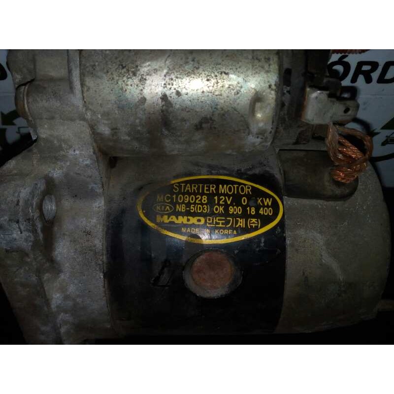 Recambio de motor arranque para kia shuma 1.5 cat referencia OEM IAM MC109028-90018400 MANDO 