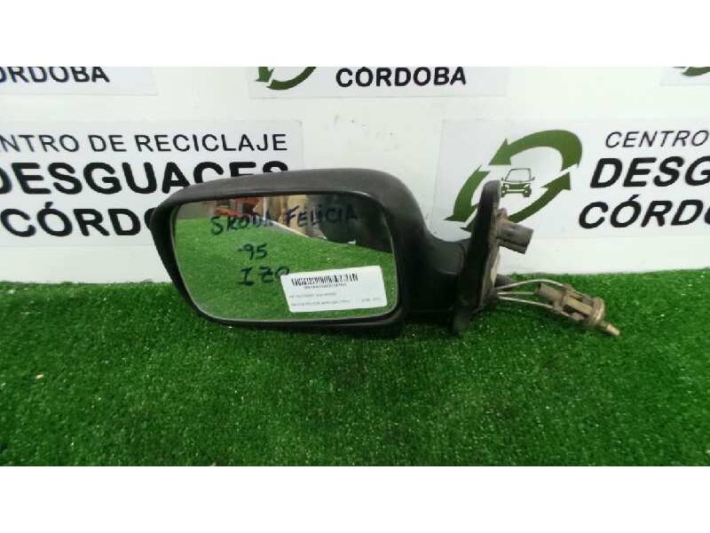 Recambio de retrovisor izquierdo para skoda felicia berlina ( 791) referencia OEM IAM  MANUAL NEGRO
