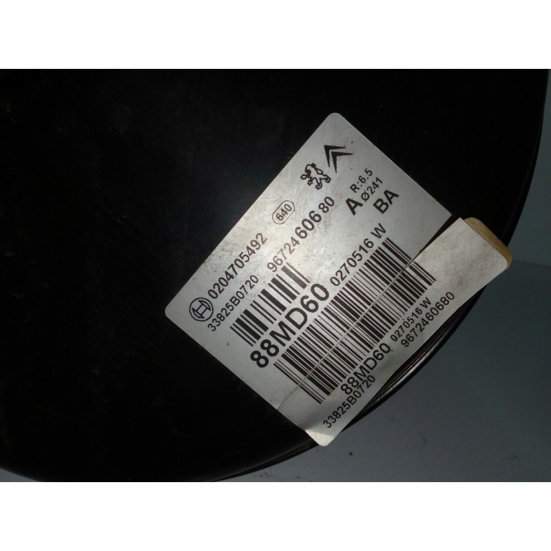 Recambio de servofreno para citroën c3 1.0 vti referencia OEM IAM 9672460680-0204705492 BOSCH 