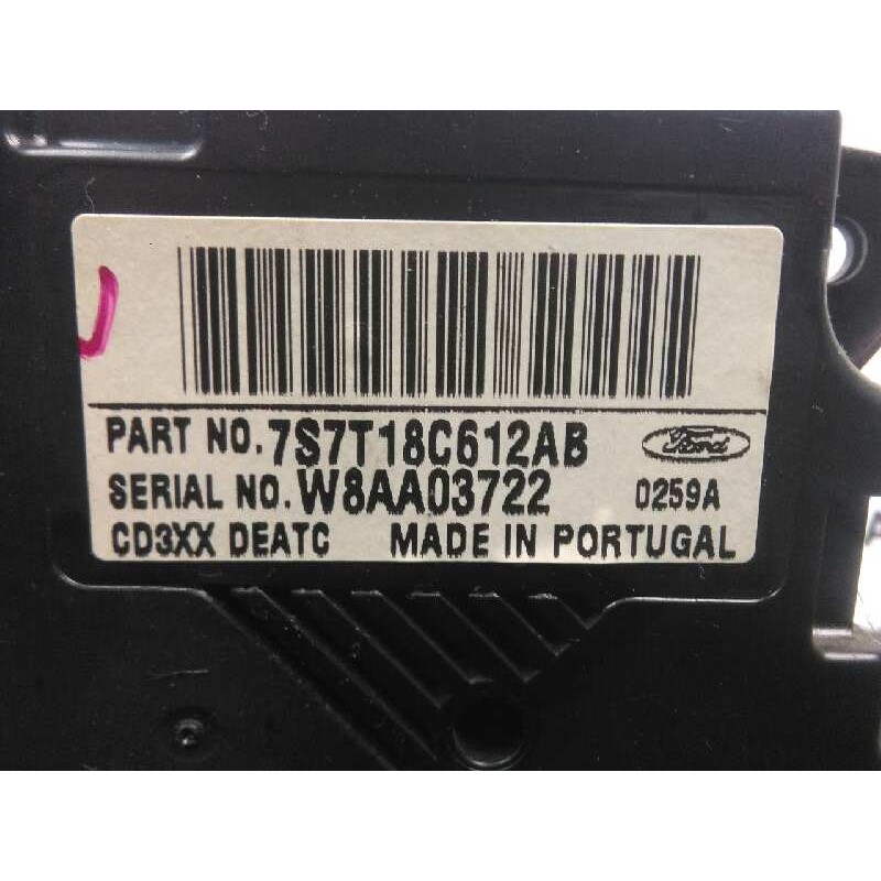 Recambio de mando climatizador para ford galaxy (ca1) 2.0 tdci cat referencia OEM IAM 7S7T18C612AB  