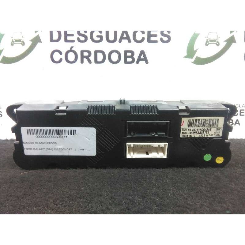 Recambio de mando climatizador para ford galaxy (ca1) 2.0 tdci cat referencia OEM IAM 7S7T18C612AB  