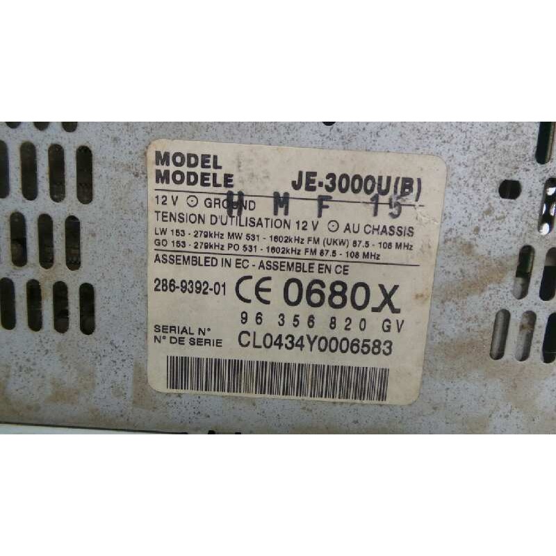Recambio de telefono integrado para peugeot 607 (s1) 2.2 hdi fap cat referencia OEM IAM 96356820GV-CL0434Y0006583-RT200201V32-TE