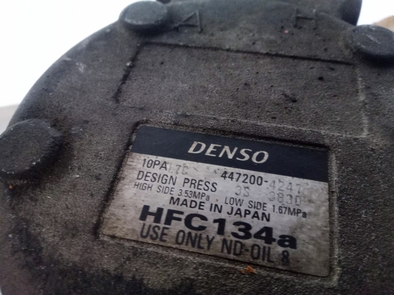 Recambio de compresor aire acondicionado para honda accord berlina (cc/ce) 1.8 cat referencia OEM IAM 4472004247-10PA17C DENSO 1