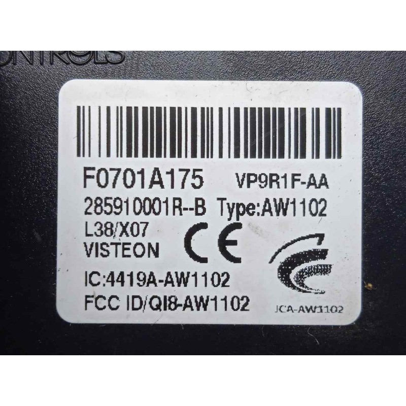 Recambio de antena para fiat talento kasten (296) 2.0 mjet referencia OEM IAM 285910001R-AW1102 ANTENA LLAVE CONTACTO 