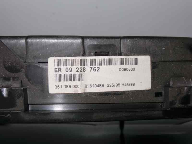 Recambio de cuadro instrumentos para opel zafira a 1.8 16v cat referencia OEM IAM ER09228762-351189000-01610489  