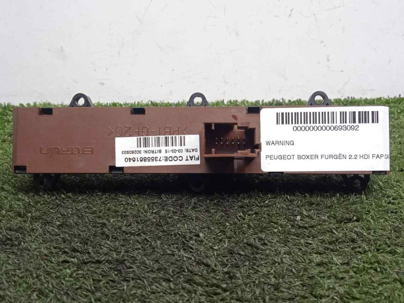 Recambio de warning para peugeot boxer furgón 2.2 hdi fap cat referencia OEM IAM 7355861640  
