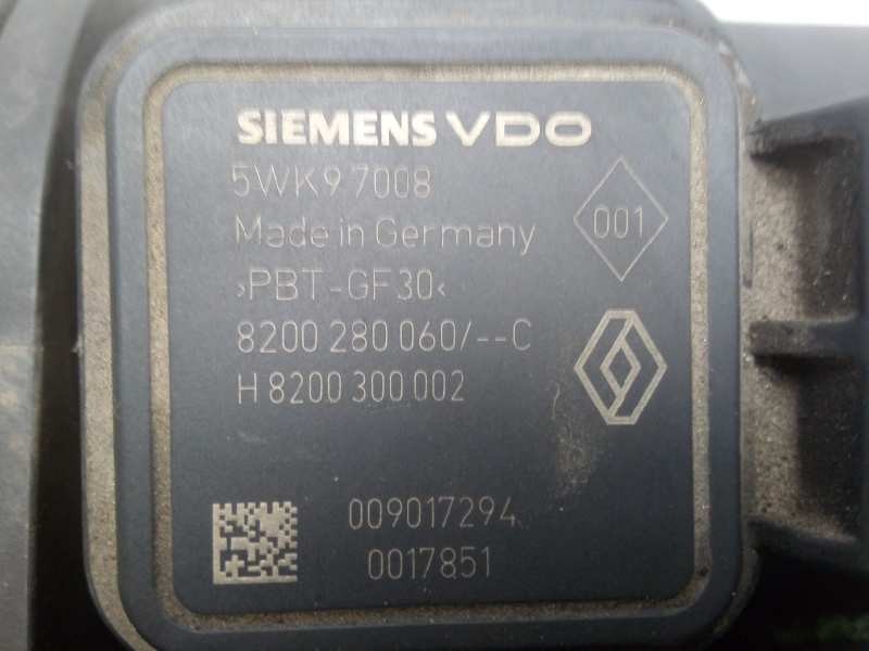 Recambio de caudalimetro para renault scenic ii 1.5 dci diesel referencia OEM IAM 5WK97008-8200280060 SIEMENS 6.PINES