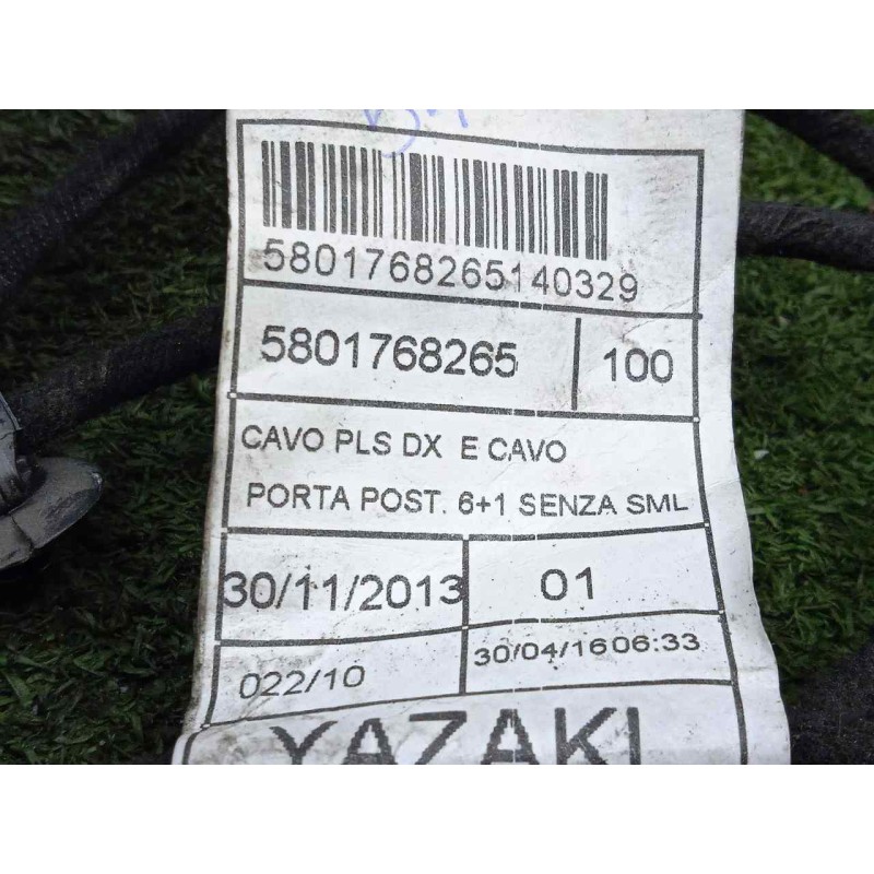 Recambio de instalacion electrica para iveco daily furgón 2.3 diesel cat referencia OEM IAM 5801768265  