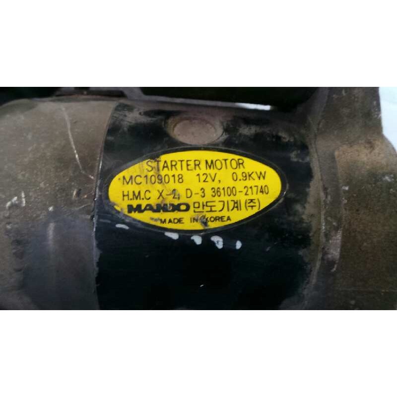 Recambio de motor arranque para hyundai accent (x3) 1.3 12v cat referencia OEM IAM MC109018-33610021740 MANDO 