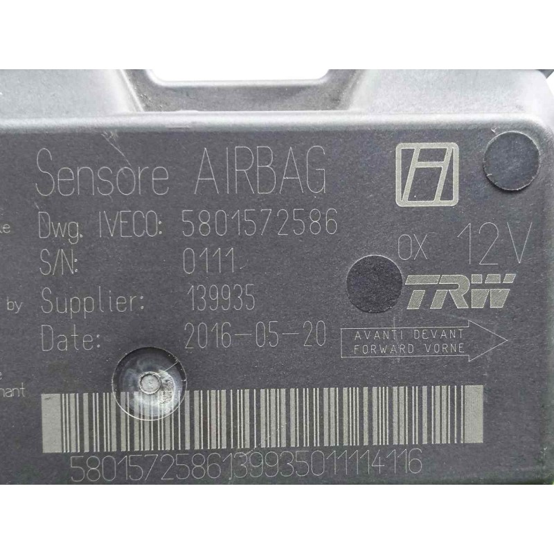 Recambio de centralita airbag para iveco daily furgón 2.3 diesel cat referencia OEM IAM 5801572586  
