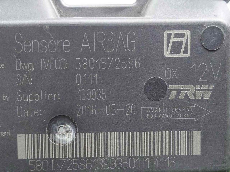 Recambio de centralita airbag para iveco daily furgón 2.3 diesel cat referencia OEM IAM 5801572586  