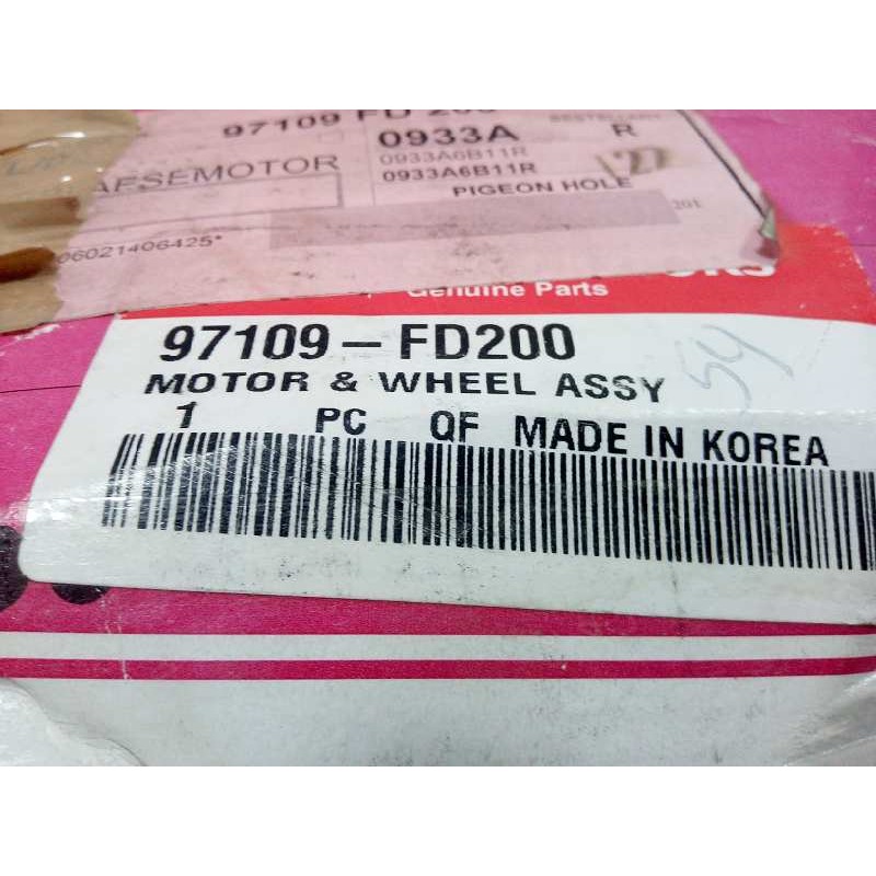 Recambio de motor calefaccion para kia rio 1.5 cat referencia OEM IAM 97109FD200 NUEVO DE LA KIA