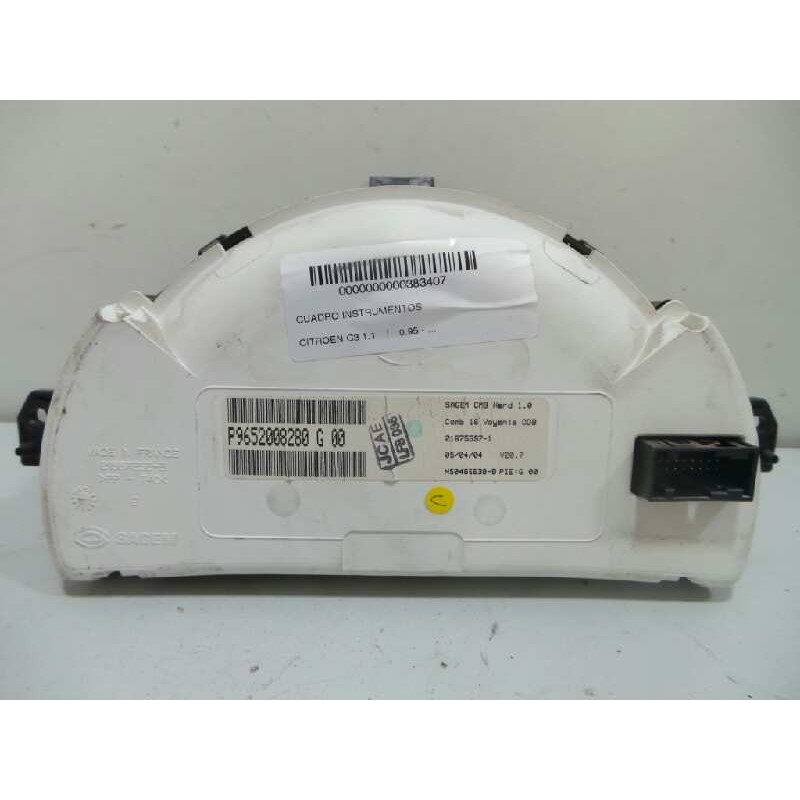Recambio de cuadro instrumentos para citroën c3 1.1 referencia OEM IAM P9652008280G00-216755971-NS0466638B  SAGEM